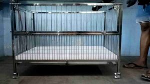 2×3×2 CRIBTYPE WITH SIDE DOOR stainless dogcage