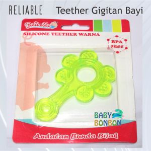 Reliable Teether Silicone Gigitan Bayi Lembut Warna