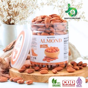 Bakulorganic Kacang Almond 100% Organik Panggang Oven
