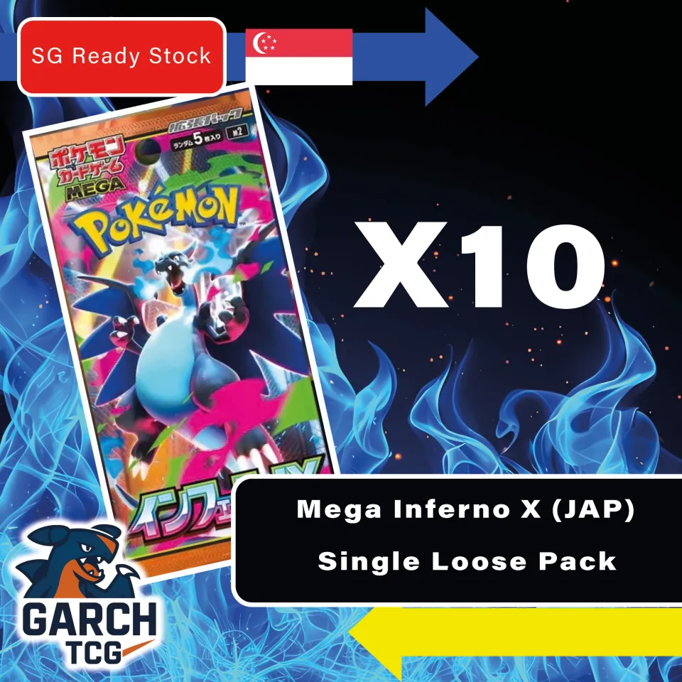 SG Ready Stock] Pokemon TCG Card PCJ Mega Inferno X Booster PACK