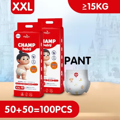 .. 【BUY ONE TAKE ONE】AIKERRSU CHAMP Baby diapers 50pcs/pk Bundle Pack S-XXL TAPE and PULL UP PANTS .