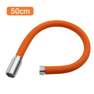 Ống mở rộng vòi YOLOGO 1 Cái 360° Ống kéo dài xoay được Phụ kiện vòi nước uốn miễn phí di động Giao diện chung Ống linh hoạt Phòng tắm nhà bếp