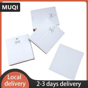 [COD] HOT SALE💖 Ship within 24 hours 50PCS White Hairpin Card Trinket Bow Display Cards Cardboard Packing Paper