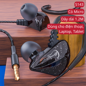 Tai nghe GAMING cho PC/Laptop/Điện thoại nhét tai in ear dây dài 3M có mic đàm thoại jack USB Type C Micro 3.5mm