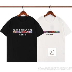 Áo Thun Tay Ngắn Thêu Logo BANMAIL Áo Thun Nam Form Rộng Cotton 100% Thoáng Mát Thấm Hút Mồ Hôi