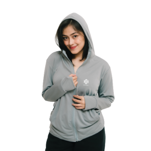 INFINITYSTYLE- Jaket Olahraga Wanita Mesh Hoodie UV Protection Outdoor Sun Protection Anti UV UPF50+ Original 100% Original Jaket Jogging Anti Matahari
