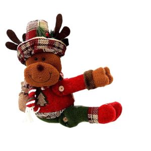CONISTON Snowman Santa Claus Curtain Tieback Kawaii Elk Christmas Curtain Ties Party Supplies Classic Cartoon Curtain Buckle Fixed Curtain