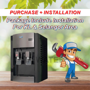 IPRO Tabletop Water Dispenser Hot & Cold Model : D10 With 4pcs Filter Halal Certified (WITH INSTALLATION KL&SEL)