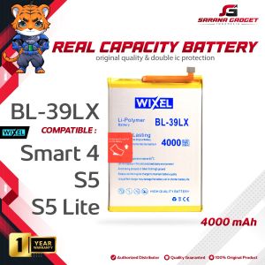 WIXEL Baterai Infinix Smart 4 X653 X653C S5 X652 X652A S5 Lite X652B BL-39LX BL39LX Batre Batrai Battery HP Handphone Ori Double Power Original Dual