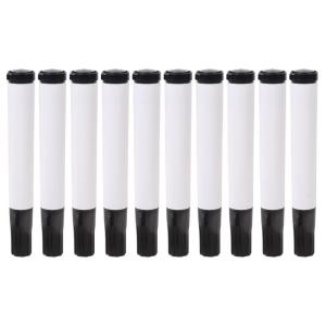 10Pieces Bulk Refillable Whiteboard Marker Pens Rod With Removable Ink Cartridges Smooth Writing Performances For Long