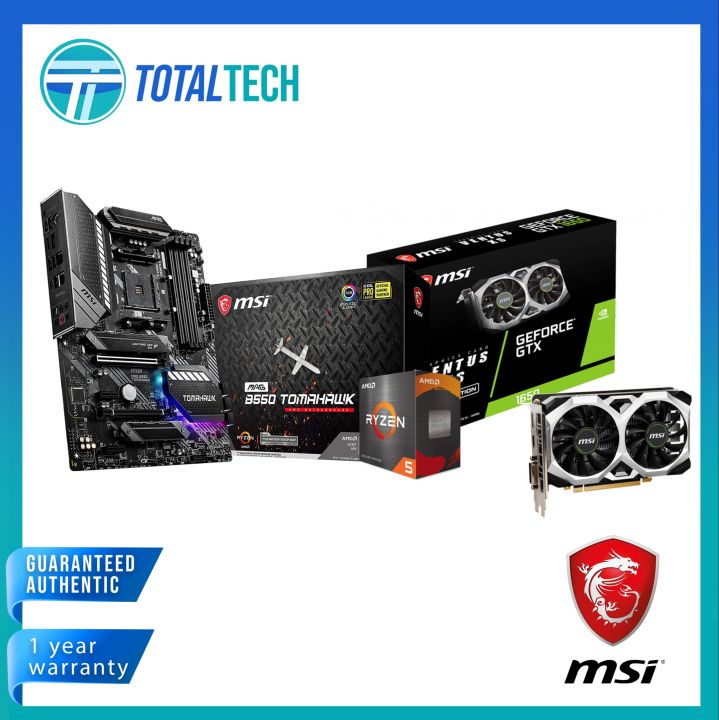 (BUNDLE) MSI GTX 1650 Ventus XS 4G OC RYZEN 5600X MSI
