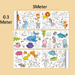 COD LEMBAR MEWARNAI ANAK PANJANG 90 CM & 3 METER / MAINAN EDUKATIF ANAK LEMBAR MEWARNAI GAMBAR / LEMBAR BUKU MEWARNAI