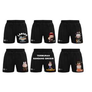 LAGI DISKON !! 60 RIBU DAPAT 11 PCS CELANA BOXER SANTAI LABUBU DISTRO / CELANA PENDEK SANTAI DISTRO PRIA DEWASA GRATIS ONGKIR