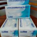 Sarung Tangan latex Safe Glove Powdered 1 Kotak100pcs SML Handscoon Gloves Non Steril. 