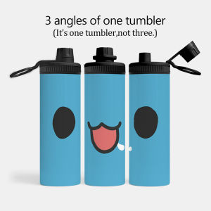 Capoo Insulated Water Bottles Stainless Steel Wide Mouth Spout Lid 600ml Leakproof Double Wall Vacuum Insulated Sports Bottle Lightweight