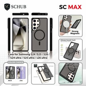 SCMax for Samsung S24/S25/S26 | S24 Ultra/S25 Ultra/S26 Ultra - Black/Lilac - Strong Magnetic - Ultimate Smooth Touch