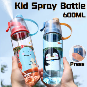 Kids Water Bottle Straw Cup Leak Proof Plastic Outdoor Sports School Travel Sipper Reusable