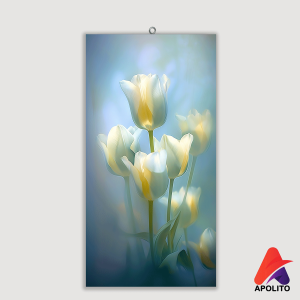 HIASAN DINDING KAMAR BUNGA TULIP AESTHETIC (15X30) WALL DECOR PAJANGAN DINDING KAMAR POSTER REALISTIK BAGUS KAYU RUANGAN HIASAN DINDING KAMAR LAMPU