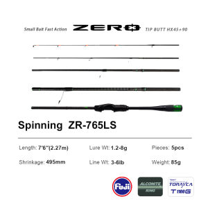 PURELURE ZERO Small Bait Light High Carbon Long Throwing Rod Rock Fishing Spinning Trout Rod BFS Fishing Casting UL Stream Bass
