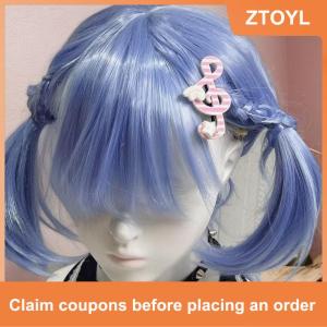 【ZTOYL】 Kawaii Trendy Star Musical Symbol Wing Hair Clip Y2K INS Style Unique Striped Side Clip Bangs Clip Hair Jewelry Accessories