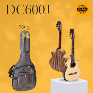 Đàn guitar classic Duy Guitar Store DC600J lưng và hông gỗ điệp có vát tay dòng guitar chất lượng hàng đầu của shop