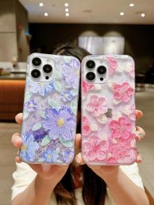 Luminous Sequins Glitter Quicksand Case for Samsung S25 S24 S26 Ultra Cover Art Oil Painting Shell Dynamic Liquid Phone Fundas