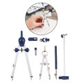 1 Set 7pcs Professional Drawing Compasses Practical Drafting Supplies (Blue). 