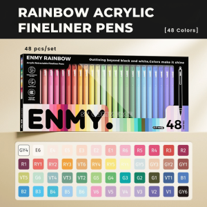 ENMY Rainbow Series Acrylic Retractable Fineliner Pens