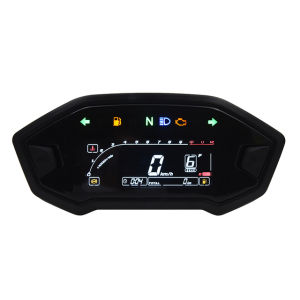 New 12000 RPM Universal Motorcycle LED Adjustable Speedometer Optional Backlight Digital Odemeter Tachometer For 1 2 4 Cylinder
