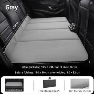 Car Rear Sleeping Mattress Breathable Chenille Car Seat Sleeping Bed For Camping Non Inflatable