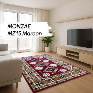 MIRZAE Karpet Lantai 160x210 MZ15 Maroon