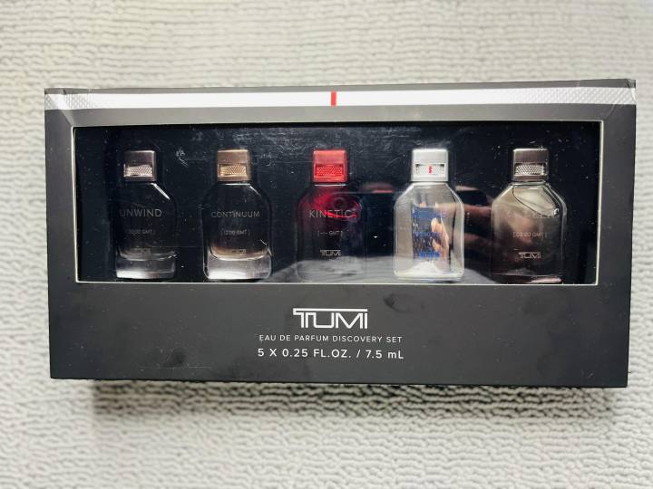 TUMI Eau De Parfum Discovery Set Perfumes for Men Travel/Trial