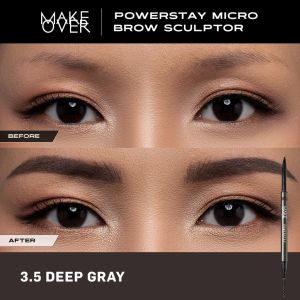 Make Over Powerstay Micro Brow Sculptor -Waterproof - Tahan Lama Pensil Alis Putar