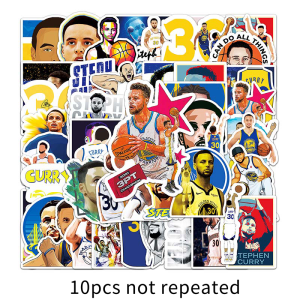 50PCS NBA Stephen Curry Sticker Graffiti Luggage Computer Notebook Phone Car Decoration Sticker Kid Toy