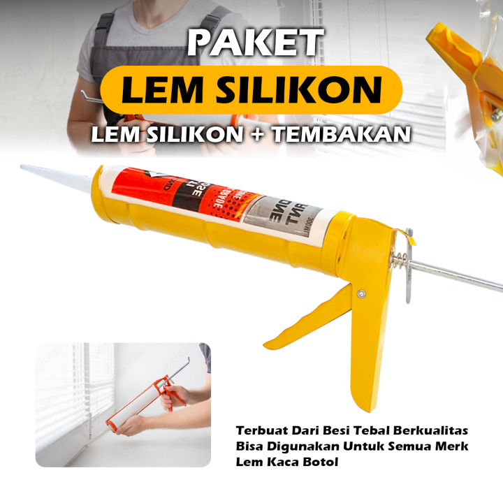 Paket Tembakan Lem Kaca Aquarium Tembakan Acrylic Silicon