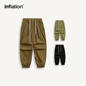 INFLATION brand mens outdoor cycling silhouette workwear plastic leg pants for spring/summer 2024 trendy brand new products straight tube loose casual pants