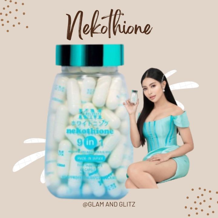 nekothione glutathione Nekothione 9 in 1 Glutathione 500mg Made in Japan 60 Capsules Nekothione  By: Kath Melendez