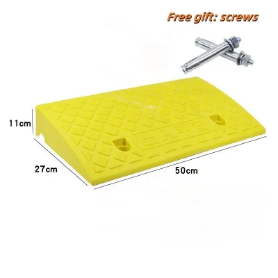 【COD】 Portable Lightweight Curb Ramps Heavy Duty Plastic Threshold Ramp Kit for Car Trailer Truck Bike Motorcycle Rubber Heavy Duty Threshold Uphill Slope Curb Ramp Mat Pad Car Truck Slope Pad