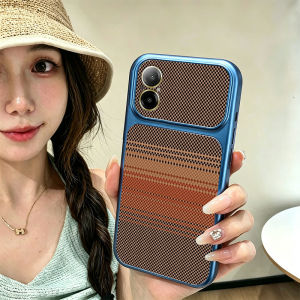 Feadship Case for realme C67 C65 REALME 12 LITE 4g phone casing anxiety Softcase Silicone shockproof Cover new design aesthetic cute pink Retro Plaid for girls JSQZ1