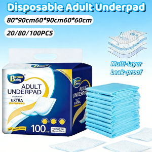 80/100PCS Disposable Adult Underpad Disposable Absorbent Pee PadUnderpads for Adults Bed Protection