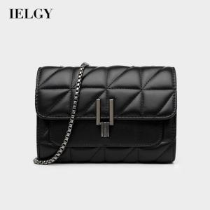 IELGY ถนนสไตล์สแควร์ Rhombus โซ่กระเป๋าแนวทแยงผู้หญิง