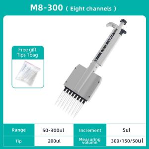 JOANLAB Multichannel Pipette Lab Equipment Manual Digital Adjustable Micropipette 8 Channels Pipette 12 Channels With Pipette Tips