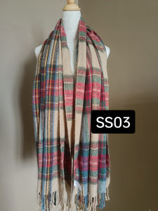 PRELOVED SCARF Cashmere / Wool shawl imported from Japan Korea US & Europe SS03