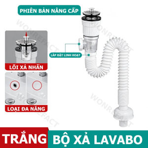 Bộ Xả Lavabo Ống Xả Chậu Rửa Mặt Nhựa ABS Lõi Inox Chống Mùi Hôi Côn Trùng Thiết Kế Chữ S Rổ Lọc Chống Tắc Cửa Sổ Trong Suốt Dễ Dàng Vệ Sinh Lắp Đặt Không Cần Dụng Cụ Phù Hợp Chậu Có Hoặc Không Có Lỗ Tràn Đầu Nối Phổ Biến (40-50mm) Kéo Dài (300-880mm)