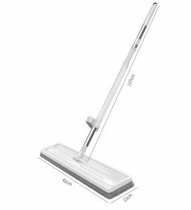 osens-ไม้ถูพื้น รุ่น สีขาว การหมุน360องศา ไม้ถูพื้นแบบรีดน้ำ ถูง่ายสบายมือ ไม้ถูพื้นหัวแบน 42 ซม. แผงขนาดใหญ่พื้นบ้านพื้นเรียบ