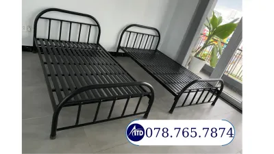 [ TOÀN QUỐC] Giường Sắt Bi ( hình chụp thật) kích thước Ngang 80cm 1m 1m2 1m4 1m6 1m8 dài 2m ( hàng có sẵn)