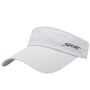 HULEQQI Breathable Visor Hat Summer Sunscreen Wide Brim UV Protection For Men Sports Empty Top Hat Korean Style Hat Sun Hat Women Cap