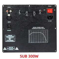 Wanjorlay SUB-350W Subwoofer Power Amplifier Board - Mono Amplifier Board For DIY Speaker Projects, With Tuning Board & Knobs