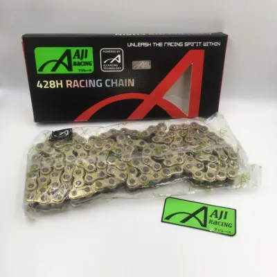 AJI RACING CHAIN SET RANTAI 428H 122L LC135 135LC WAVE SRL Y125Z GOLD SET HEAVY DUTY TAHAN LASAK