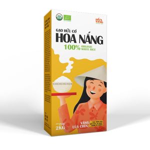 Gạo ST25 Hữu Cơ Hoa Nắng 2Kg (Vàng Lúa Chín) - Cơm dẻo nhiều vị ngọt thơm tự nhiên